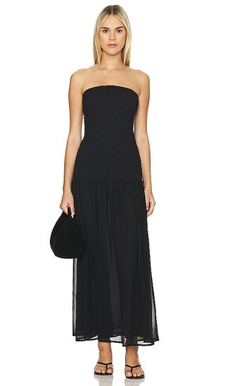 MORE TO COME Kian Maxi Dress in Black. - size M | Revolve Clothing (Global)