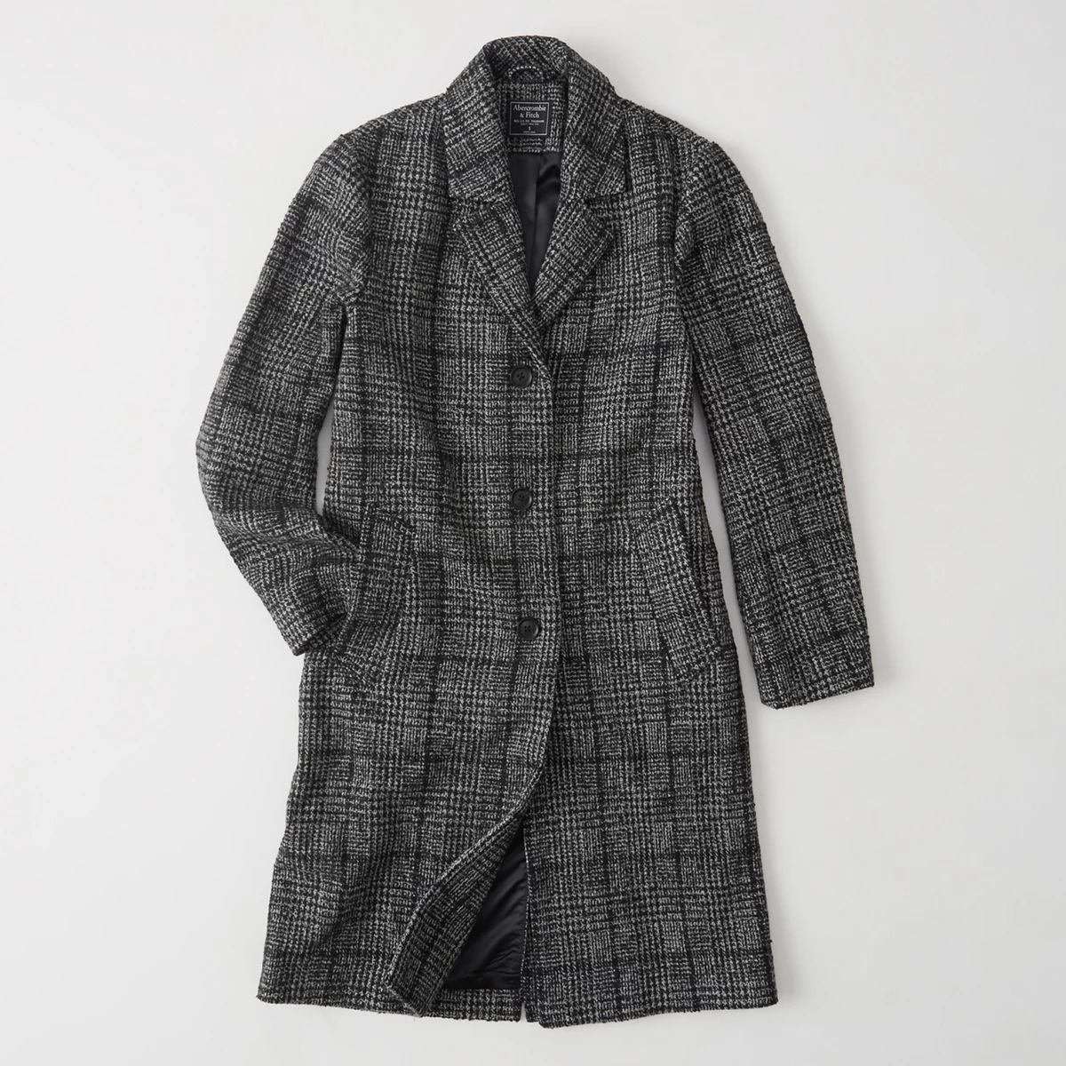 Long Wool-Blend Coat | Abercrombie & Fitch US & UK