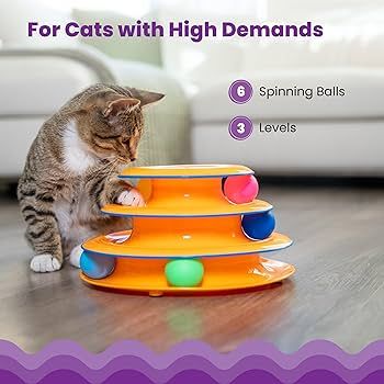 Catstages Tower of Tracks Interactive 3-Tier Cat Toy | Amazon (US)