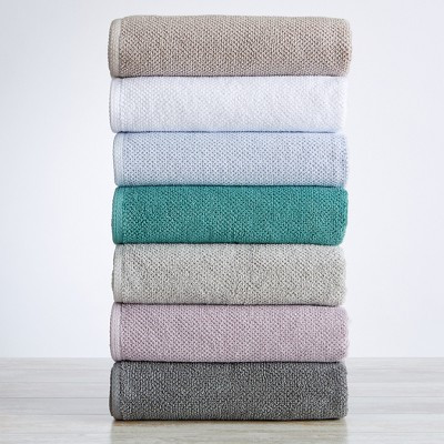 100% Cotton Quick Dry Popcorn Textured Bath Towel Set (Washcloths (12-Pack), Clay) - Great Bay Home | Target