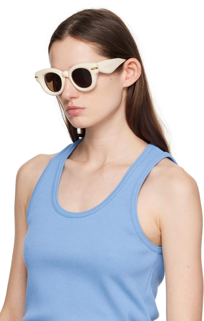 Off-White Inflated Round Sunglasses | SSENSE