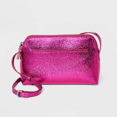 Addison Crossbody Bag - Universal Thread™ Metallic Pink | Target