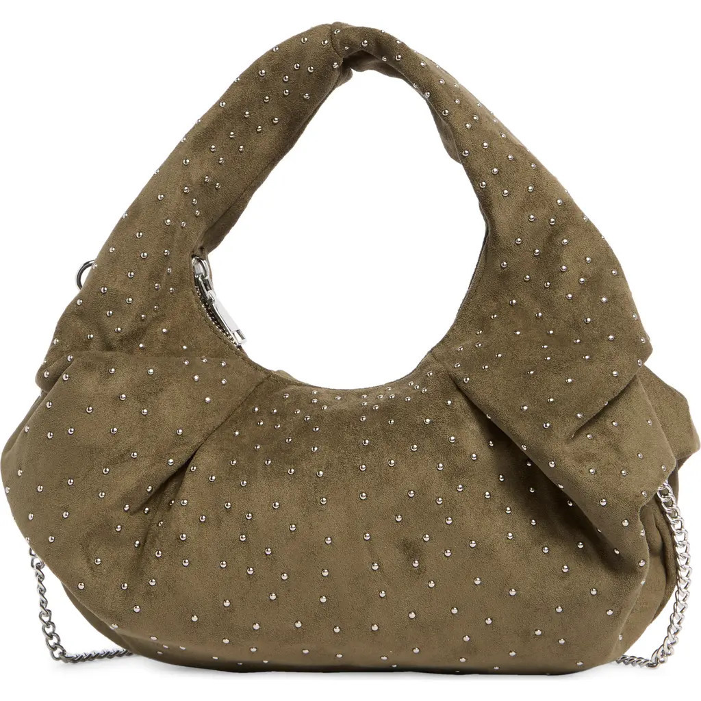 URBAN EXPRESSIONS HANDBAGS Studded Hobo Bag in Olive at Nordstrom Rack | Nordstrom Rack