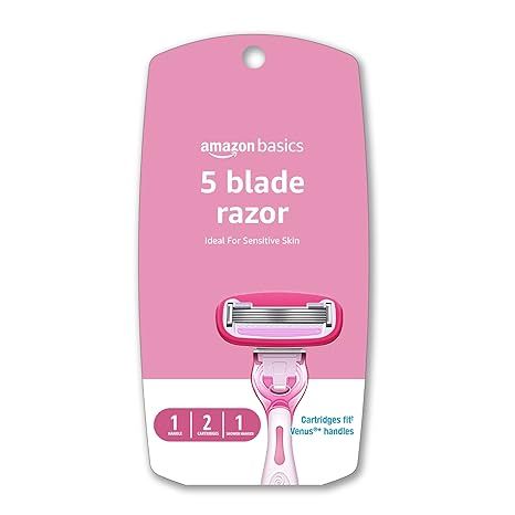 Amazon Basics 5 Blade FITS Razor for Women, Fits Amazon Basics and Venus Handles, Includes 1 FITS... | Amazon (US)