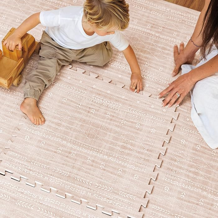 Lillefolk Baby Play Mat for Floor – 6x8ft Dusk | Soft Non Toxic Premium EVA Foam Tiles for Tumm... | Amazon (US)