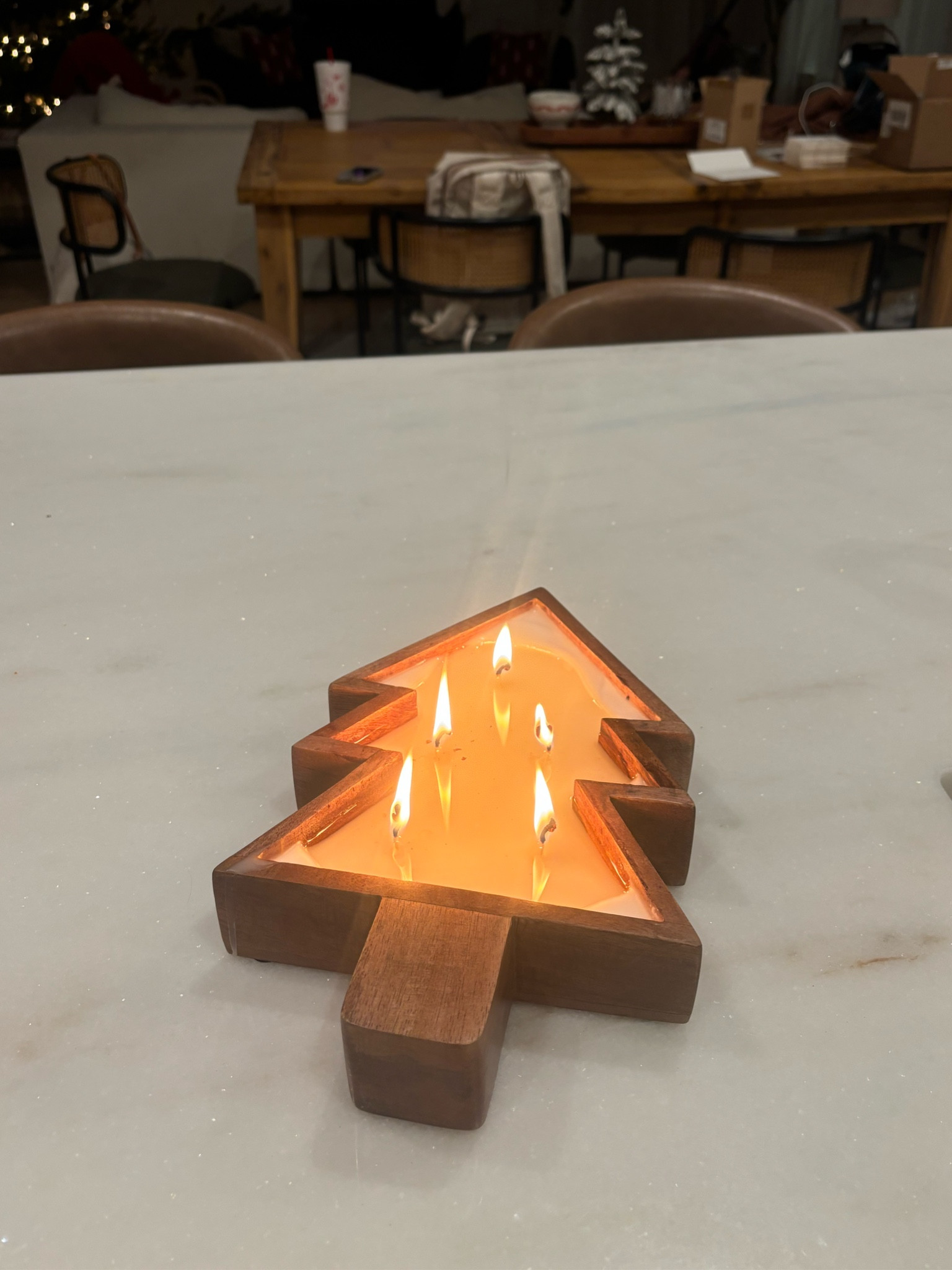 Large tree candle! Smells amazing! This would be such a great gift! 