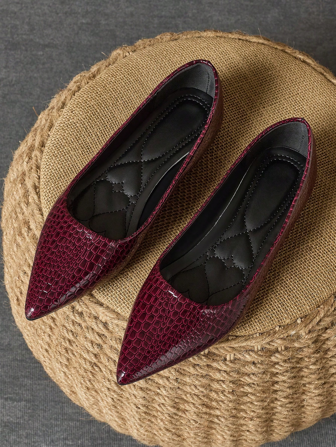 Women Fashion Multi-Color Pointy Toe Low Heel Office Casual Versatile Black Flat Shoes, Autum Out... | SHEIN