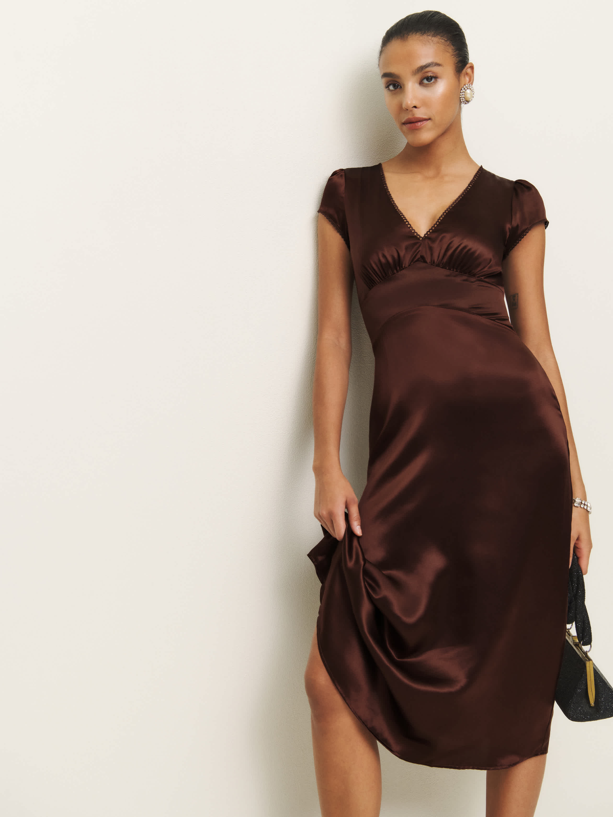Cassie Silk Dress | Reformation (Global)