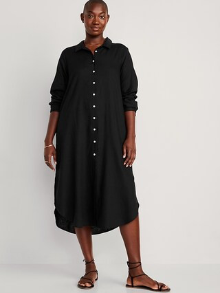 Long-Sleeve Shirt Dress for Women | Old Navy (US)