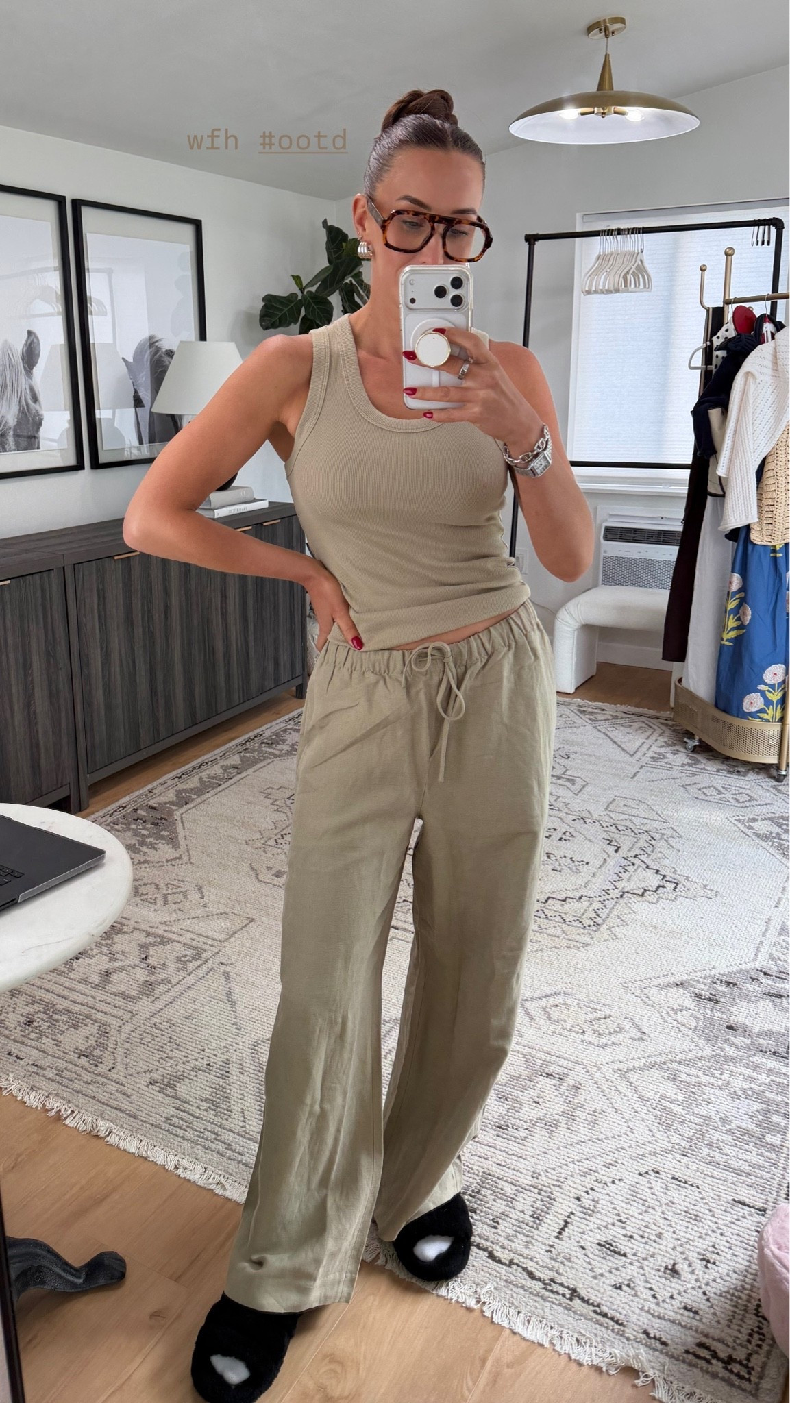 work from home #ootd 

tank: M
Pants: M Reg

#LTKootd #LTKgrwm #LTKSaleAlert
