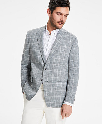 Men's Classic-Fit Windowpane Sport Coat | Macy's Canada