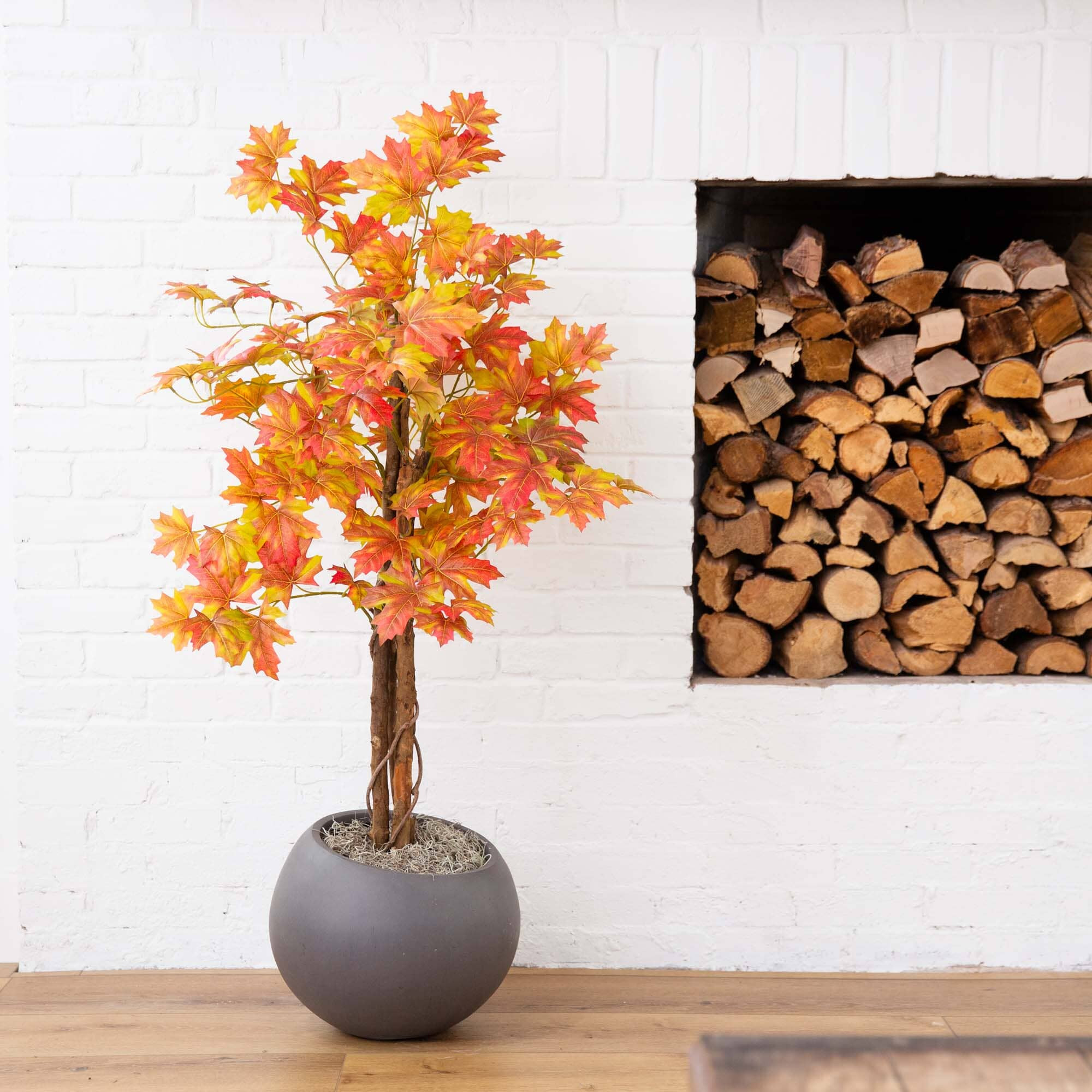 4’ Artificial Deluxe Fall Maple Tree | Nearly Natural | Nearly Natural