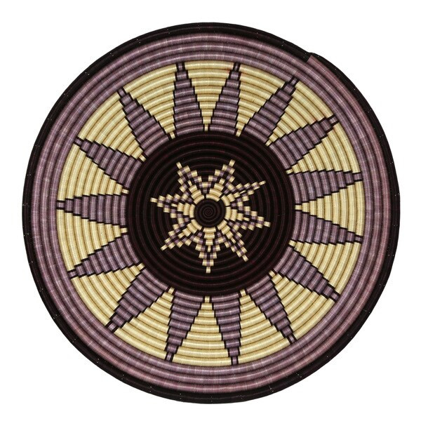 Purple Passion Woven Sisal Wall or Table Art | Bed Bath & Beyond