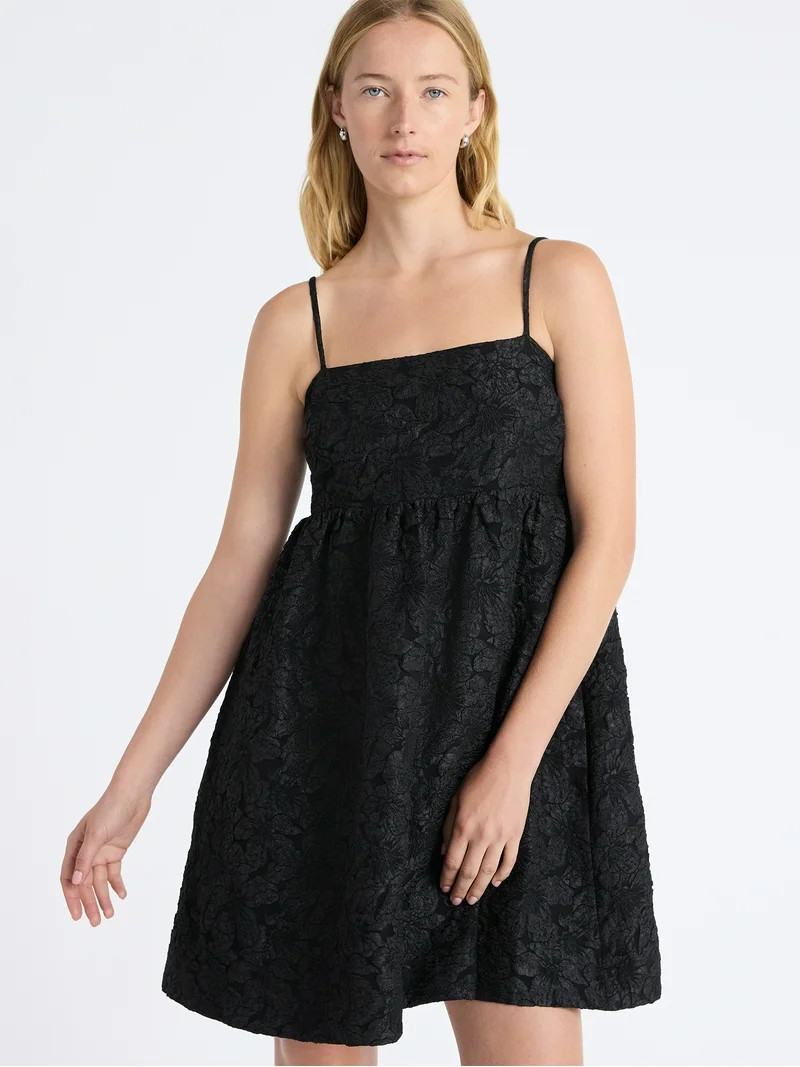 Free Assembly Women's and Women's Plus Sleeveless Lace Babydoll Dress with Pockets, Size XS-4X - ... | Walmart (US)