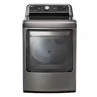 LG Electronics 7.3 cu. ft. Ultra Large Graphite Steel Smart Electric Vented Dryer with EasyLoad D... | The Home Depot