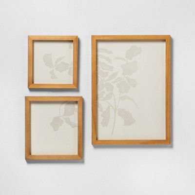 3pk Botanical Wall Art with Wood Frame - Hearth & Hand™ with Magnolia | Target
