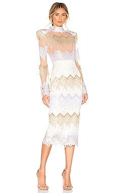 Zhivago Chrysler Midi Dress in Moet from Revolve.com | Revolve Clothing (Global)