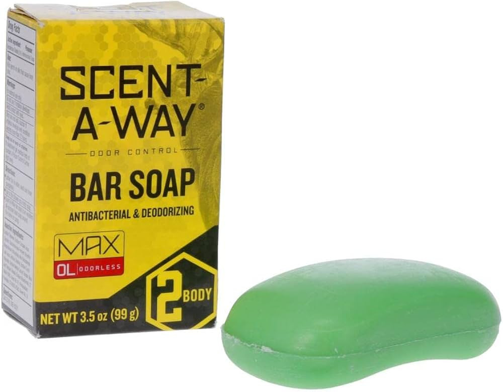 Hunters Specialties Scent-A-Way MAX Bar Body Soap - Hunting Odorless Green Soap Scent Eliminator ... | Amazon (US)