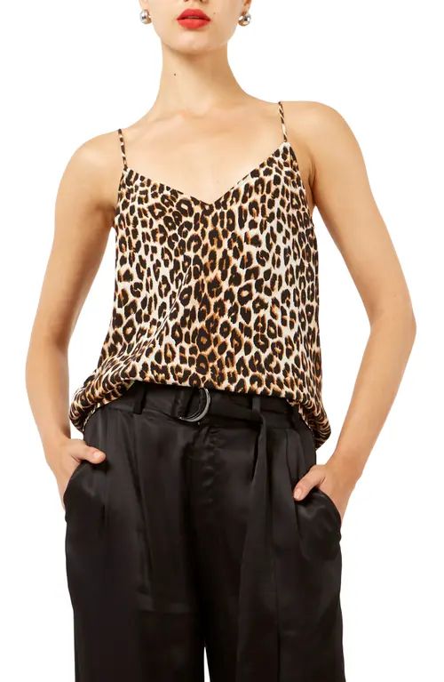 Layla Leopard Print Silk Camisole | Nordstrom