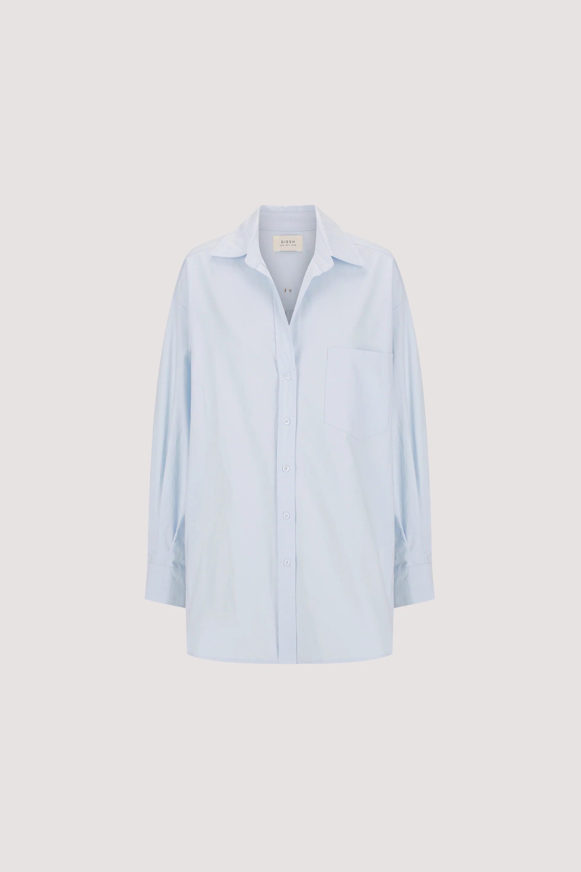 RHEA 2.0 ICE BLUE COTTON SHIRT | DISSH