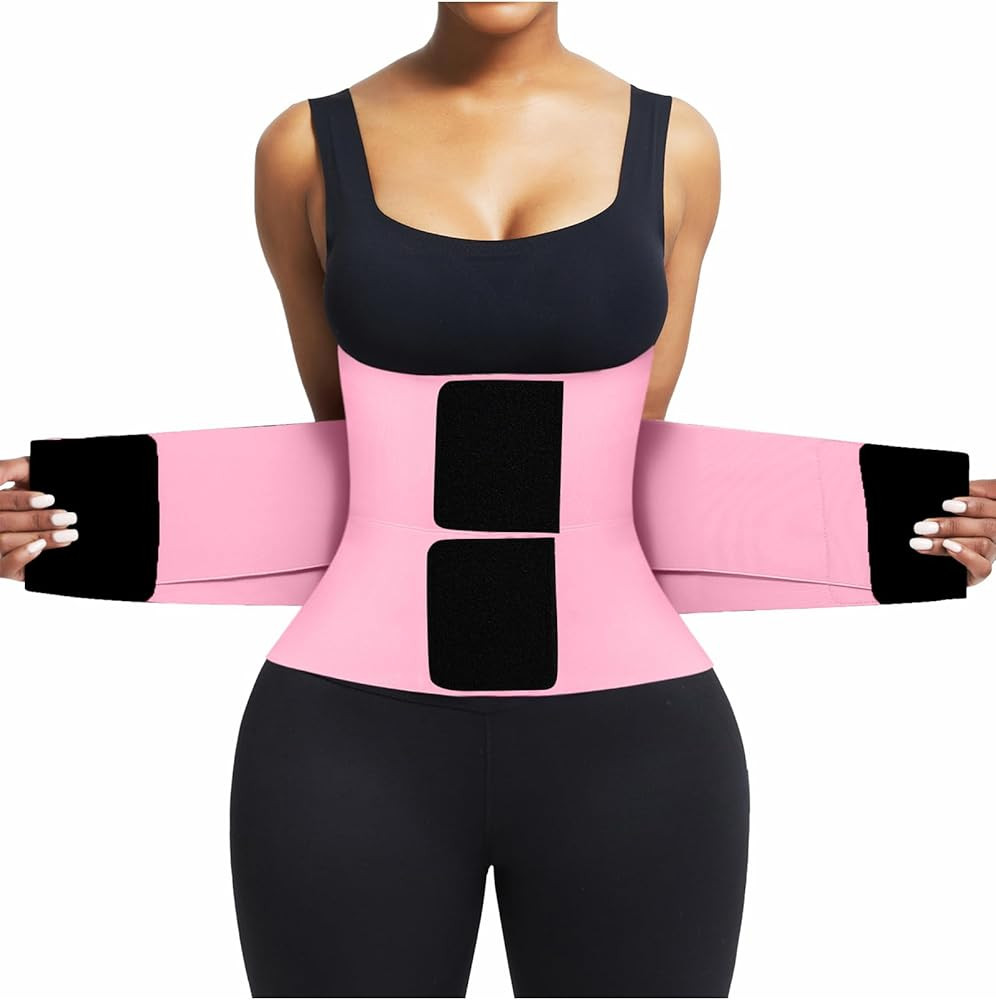 FeelinGirl Waist Trainer Belt Waist Cincher Trimmer Ab Belt Tummy Control Body Shaper with Triple... | Amazon (US)