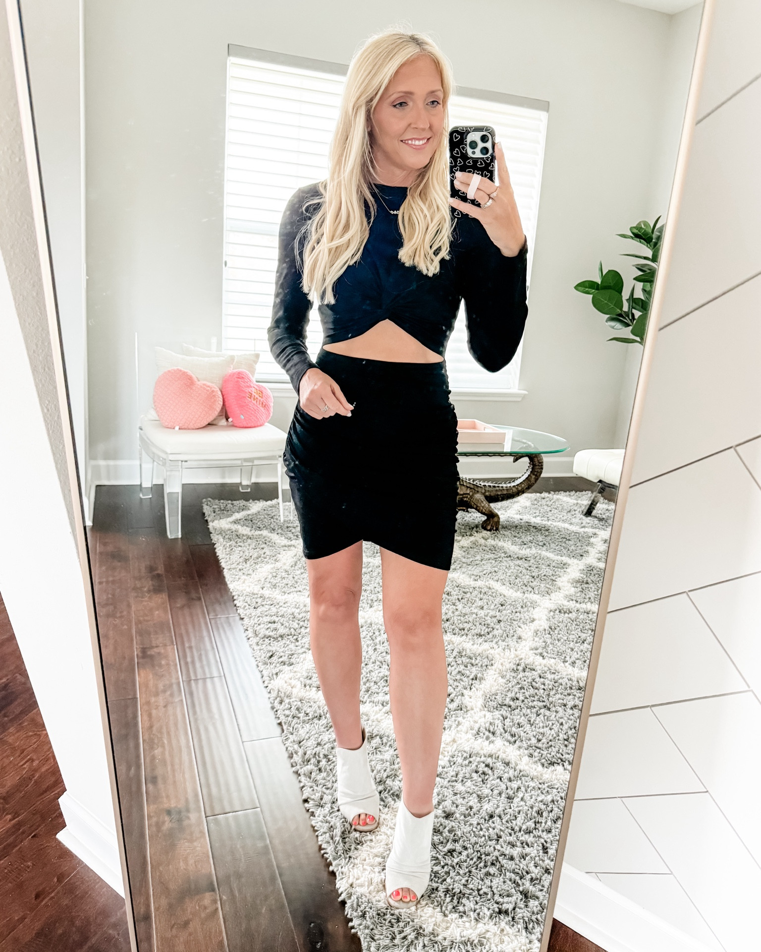 Last night’s date night lewk…brought to you by Amazon.  The dress is only $20 and comes in multiple color options.  Shoes are a splurge but will link them as well...

#LTKstyletip #LTKshoecrush #LTKover40