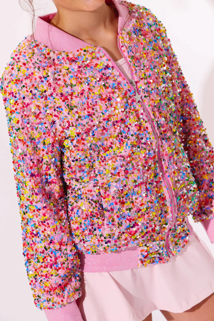 Confetti Shimmer Party Bomber | Lola + The Boys