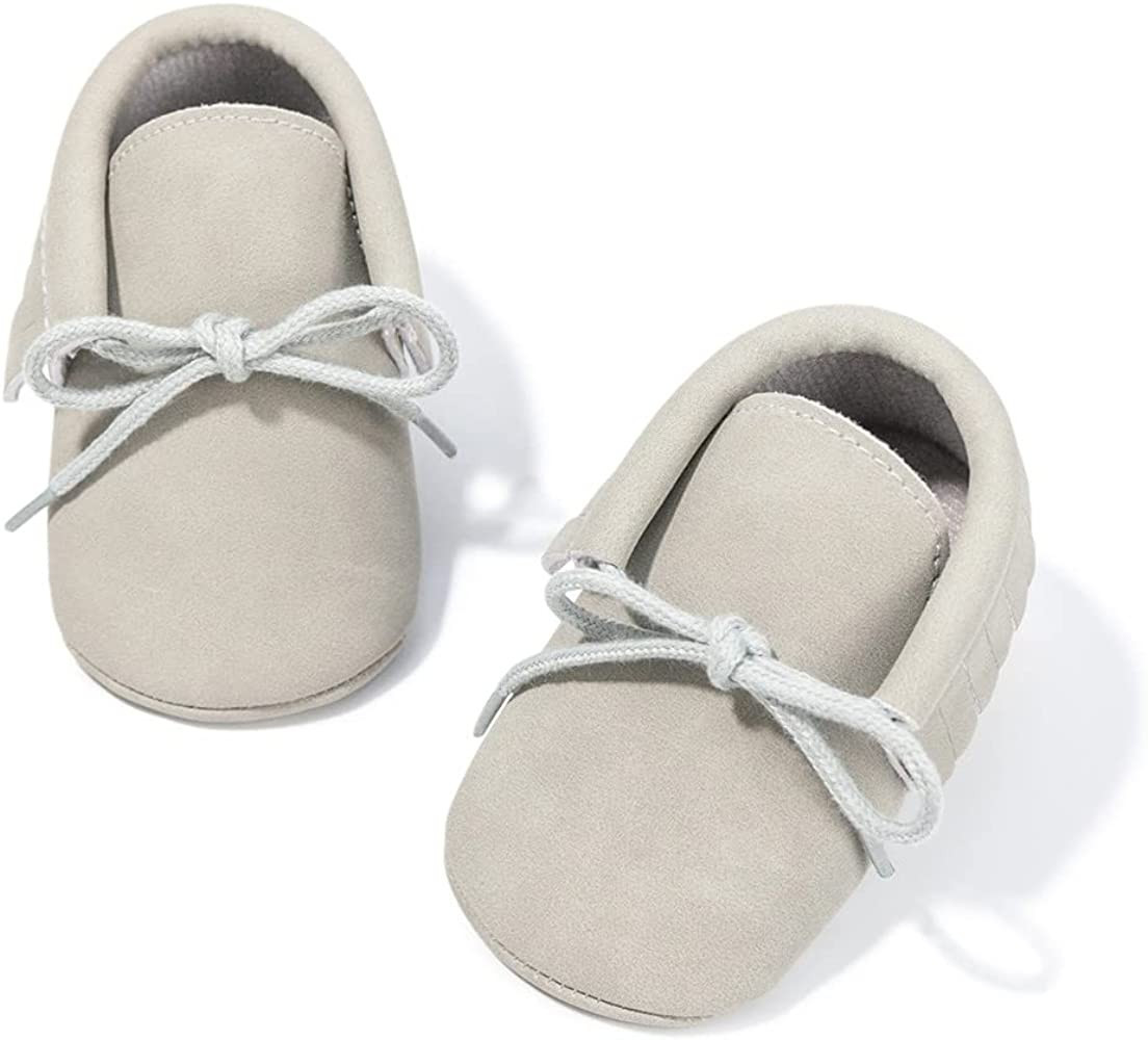 Meckior Infant Baby Girls Boys Premium Soft Sole Tassel Bowknot Moccasins Toddler Prewalker Princ... | Amazon (US)