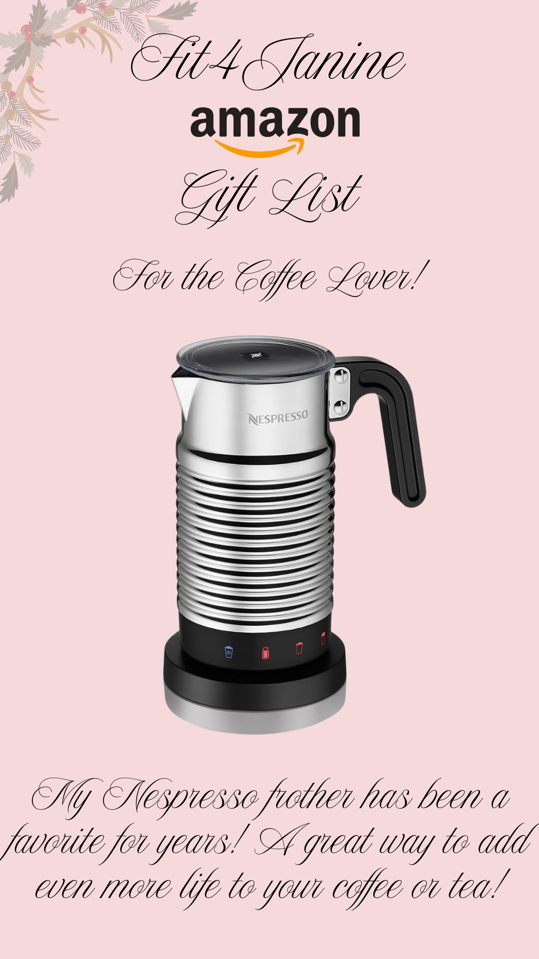 This frother has been a standout in my household, and a great addition to my morning coffee! 

Fit4Janine, Amazon, Nespresso, Coffee, Gift Guide, Holiday

#LTKHome #LTKGiftGuide #LTKHoliday