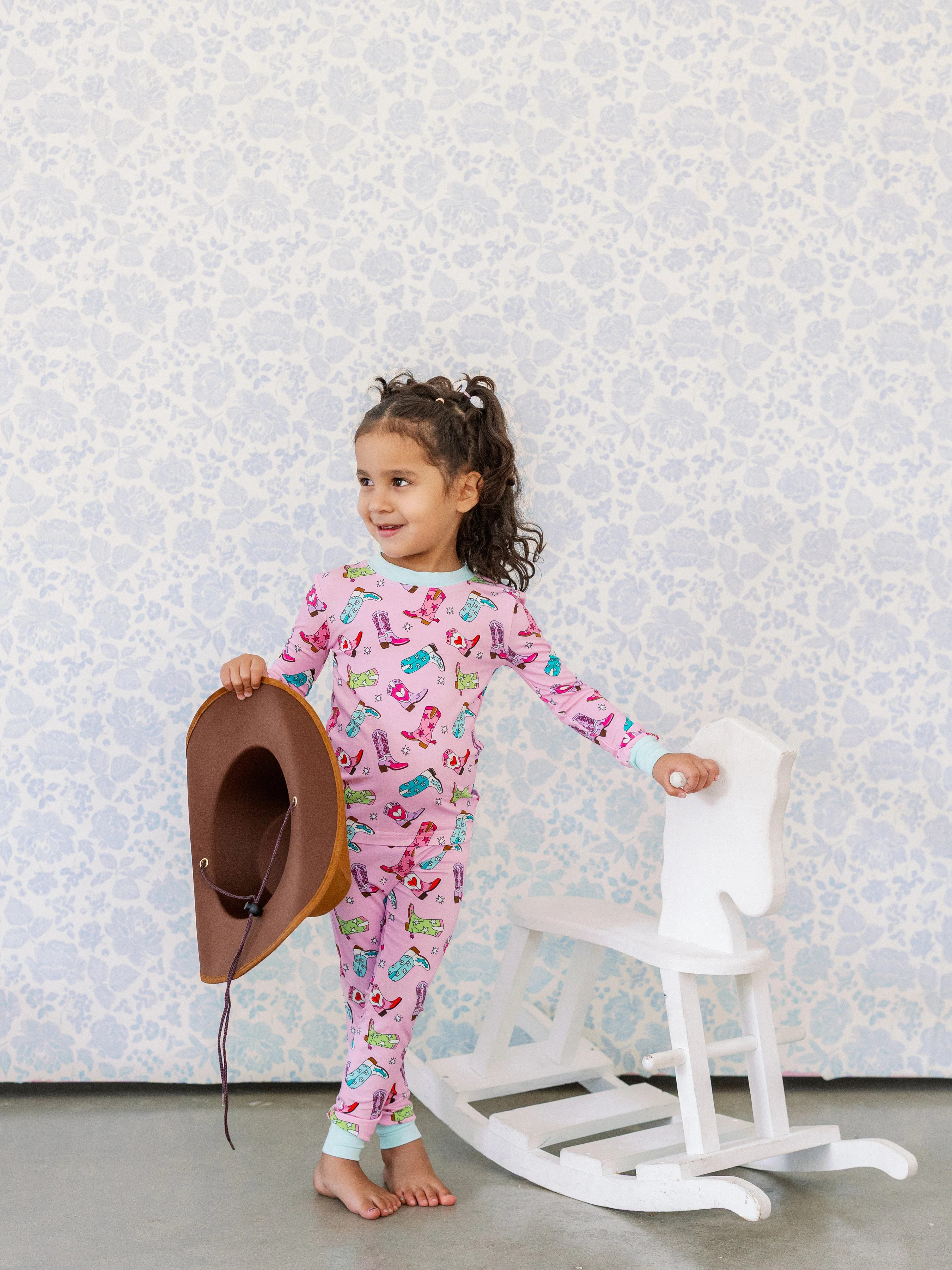 Girlie Boots PJ Set | Poppy Kids Co