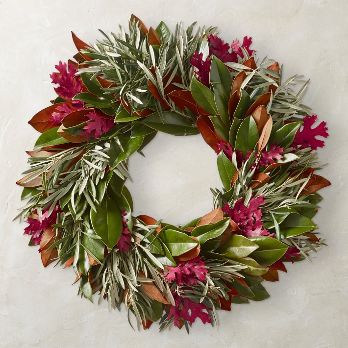 Fall Red Live Wreath | Williams-Sonoma