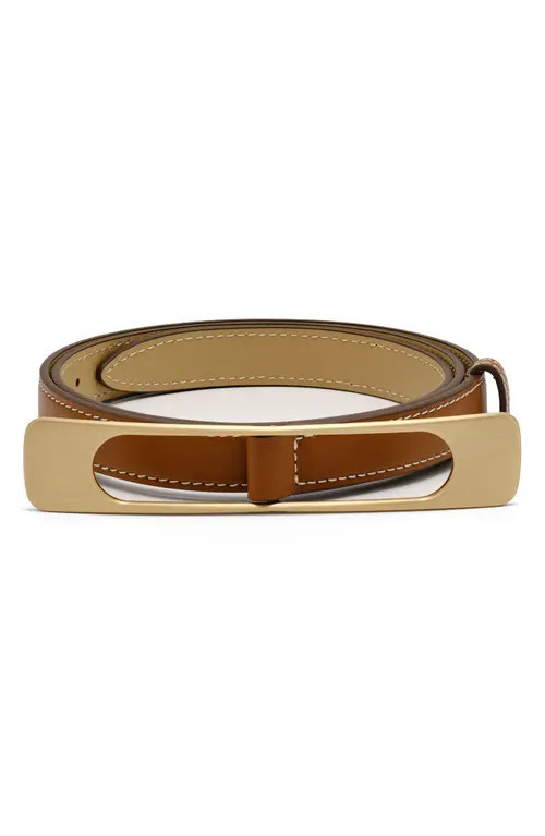 Cult Gaia Jo Leather Belt in Cuoio at Nordstrom, Size X-Small | Nordstrom