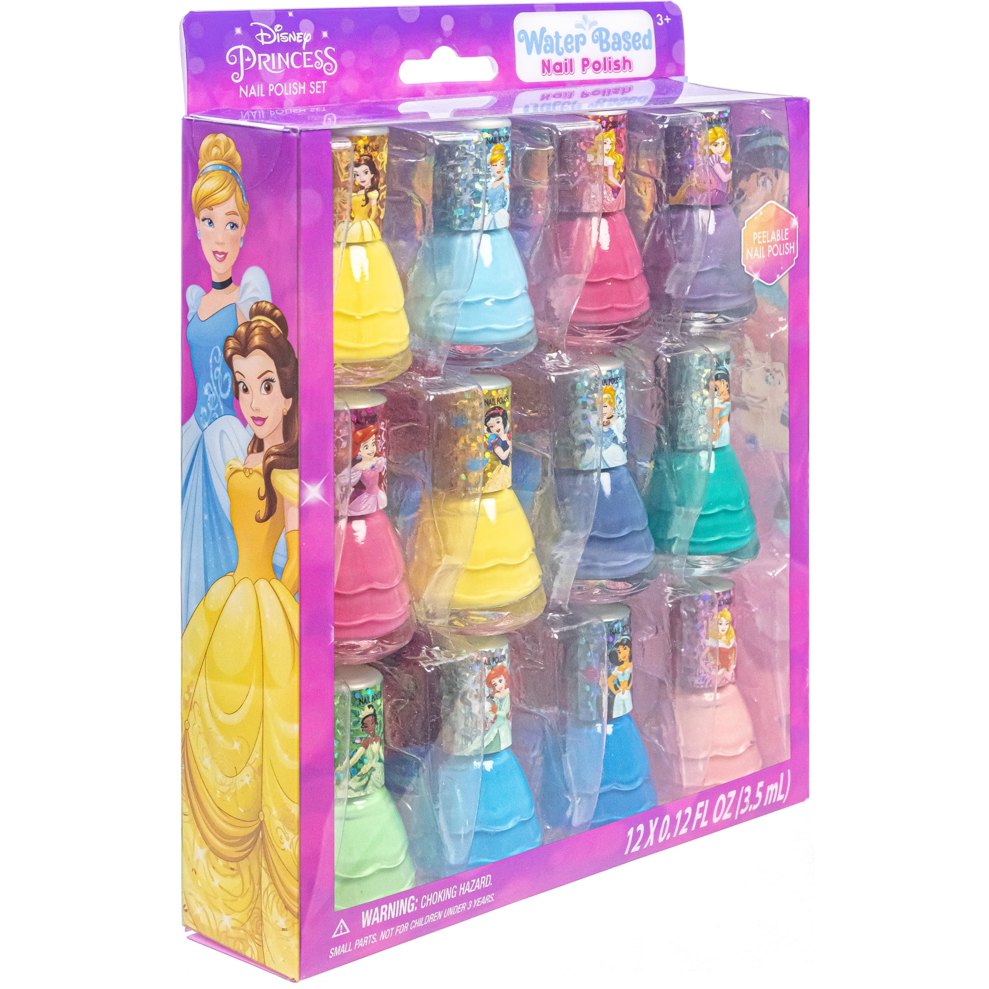 Disney Princess -Townley Girl 12 Pack Nail Polish with Toe Spacers - Walmart.com | Walmart (US)