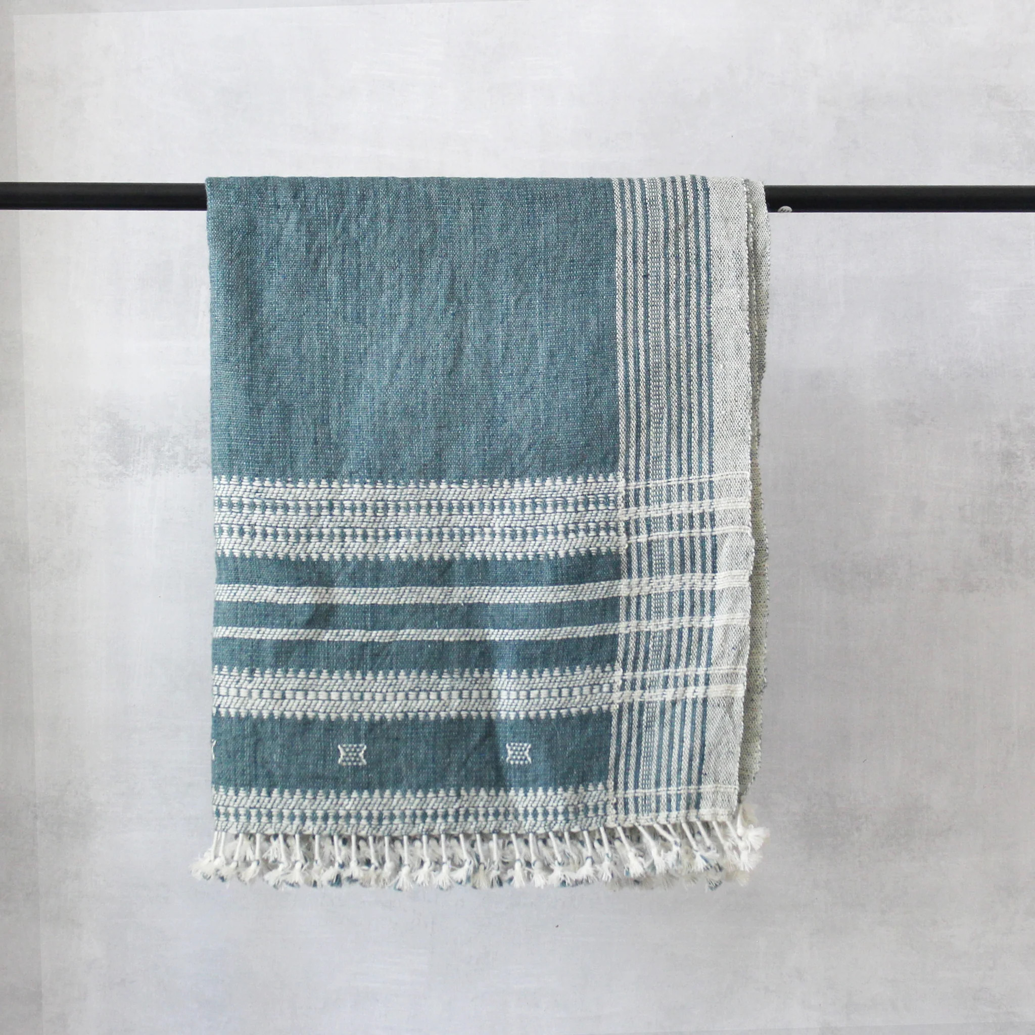 ARA - Indian Wool Throw Blanket | Ruffled Thread