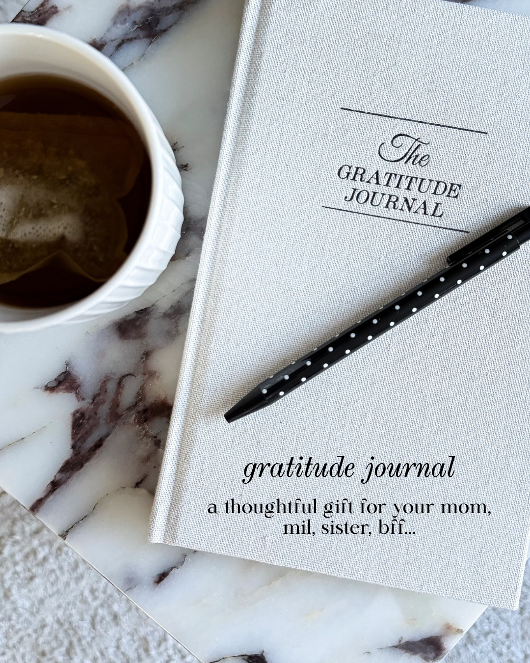 GRATITUDE JOURNAL — A MEANINGFUL, ELEVATED GIFT! A beautifully bound GRATITUDE JOURNAL that feels intentional, calming, and special. The perfect thoughtful gift for your mom, MIL, sister, or best friend. A simple daily practice that brings clarity, joy, and a moment of quiet to her routine.

#Amazon #TheHillaryStyle #GratitudeJournal #MeaningfulGifts #DailyReflection #WellnessEssentials #GiftIdeasForHer #MindfulLiving #AmazonGiftsForHer #ElevatedBasics 

 #LTKmomlife #LTKOver40 #LTKFindsUnder50