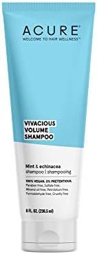 Acure Vivacious Volume Shampoo Echinacea 100% Vegan, White/Blue, Mint, 8 Fl Oz | Amazon (US)