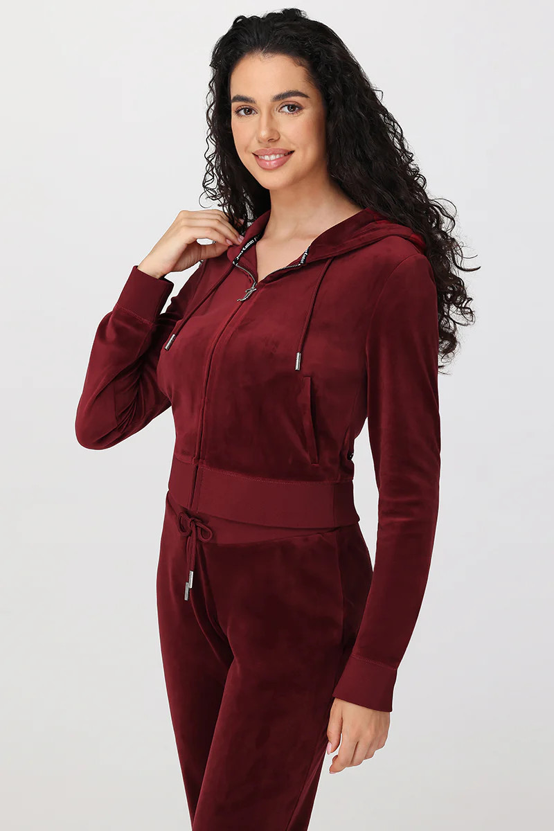 OG Big Bling Velour Hoodie | Juicy Couture