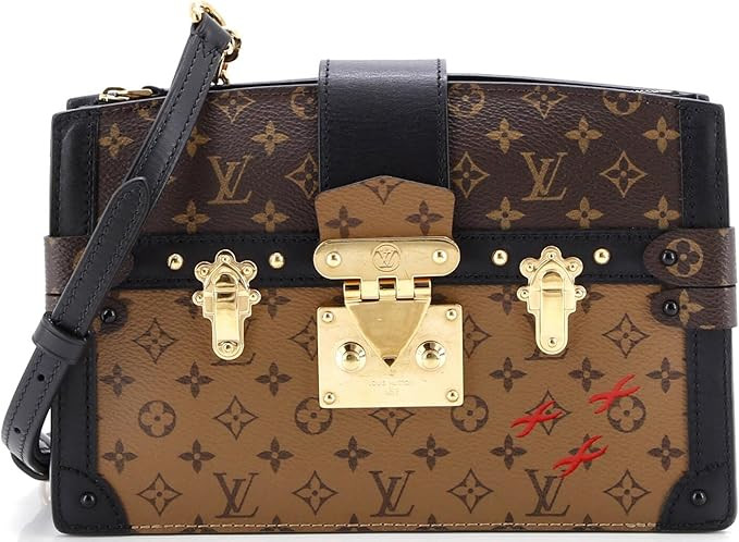 Amazon.com: Louis Vuitton, Pre-Loved Trunk Clutch Reverse Monogram Canvas, Brown : Amazon Luxury | Amazon (US)