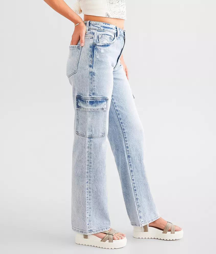 Ultra High Rise Cargo Stretch Jean | Buckle