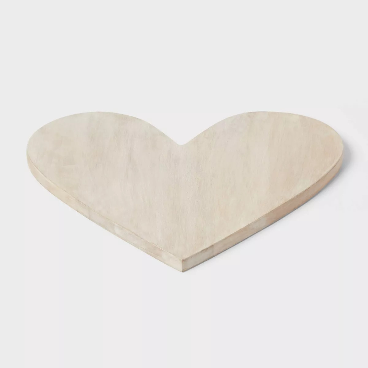 Valentine's Day Wooden Heart Serving Platter White - Threshold™ | Target
