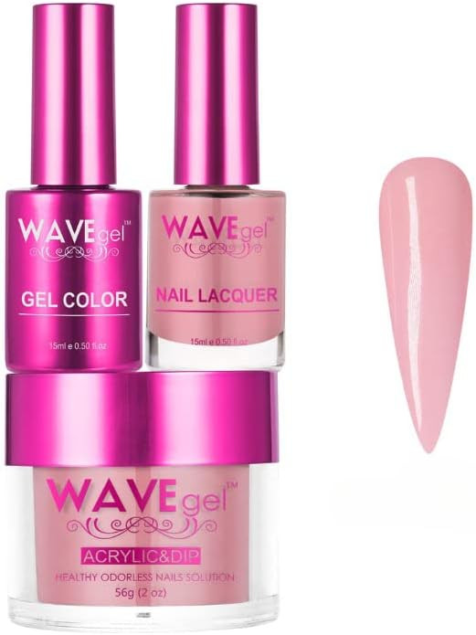 WAVEGEL Soak-Off Gel, Nail Lacquer & Acrylic/Dip Powder Matching Set - Princess Collection - #11 ... | Amazon (US)