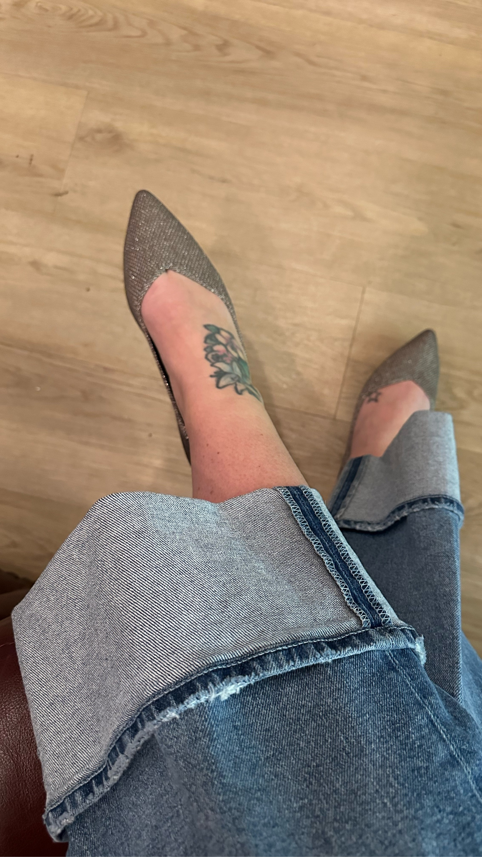 My family Xmas party attire from the waist down! Tts 8 flats made from recycled plastic water bottles and tts 29 jeans that hopefully are still on sale bc there AMAZING and perfect with booties as well! I’ve shared these before and you all love them just as much! Stretchy but structured and feel soft as Jammies  

#LTKOver40 #LTKFindsUnder100 #LTKStyleTip