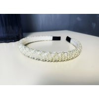 Pearl Beaded Headband Bling Women Hair Accessories Band | Etsy (US)