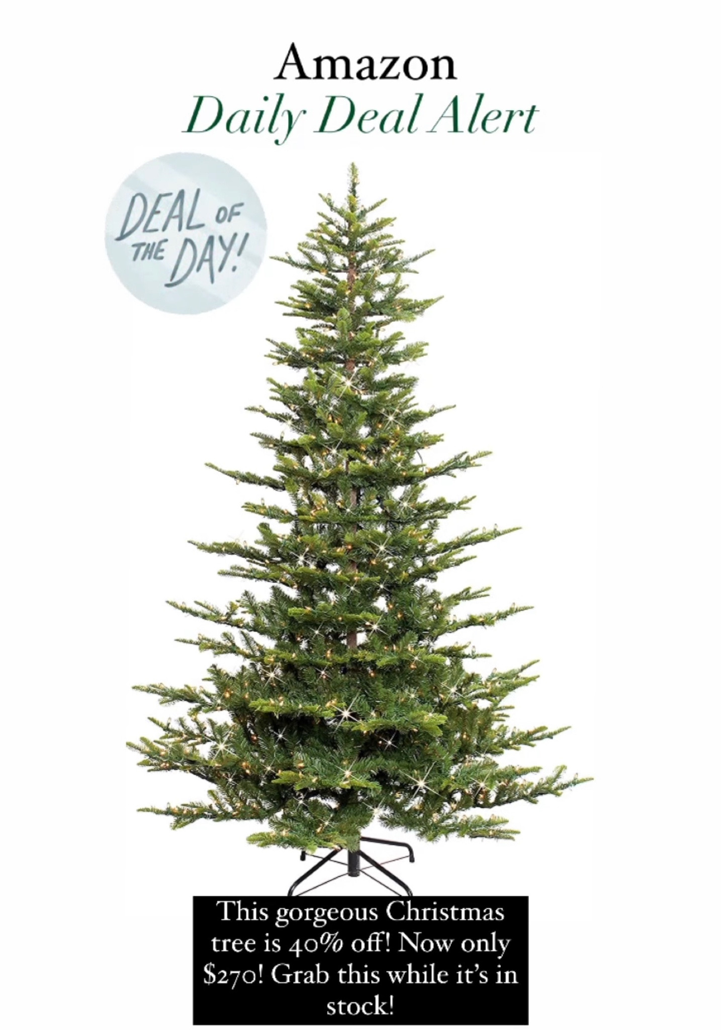 This gorgeous Amazon Christmas tree is on major sale!! Grab it before it sells out!! 

Amazon finds 
Founditonamazon

#LTKHoliday #LTKhome #LTKSeasonal
