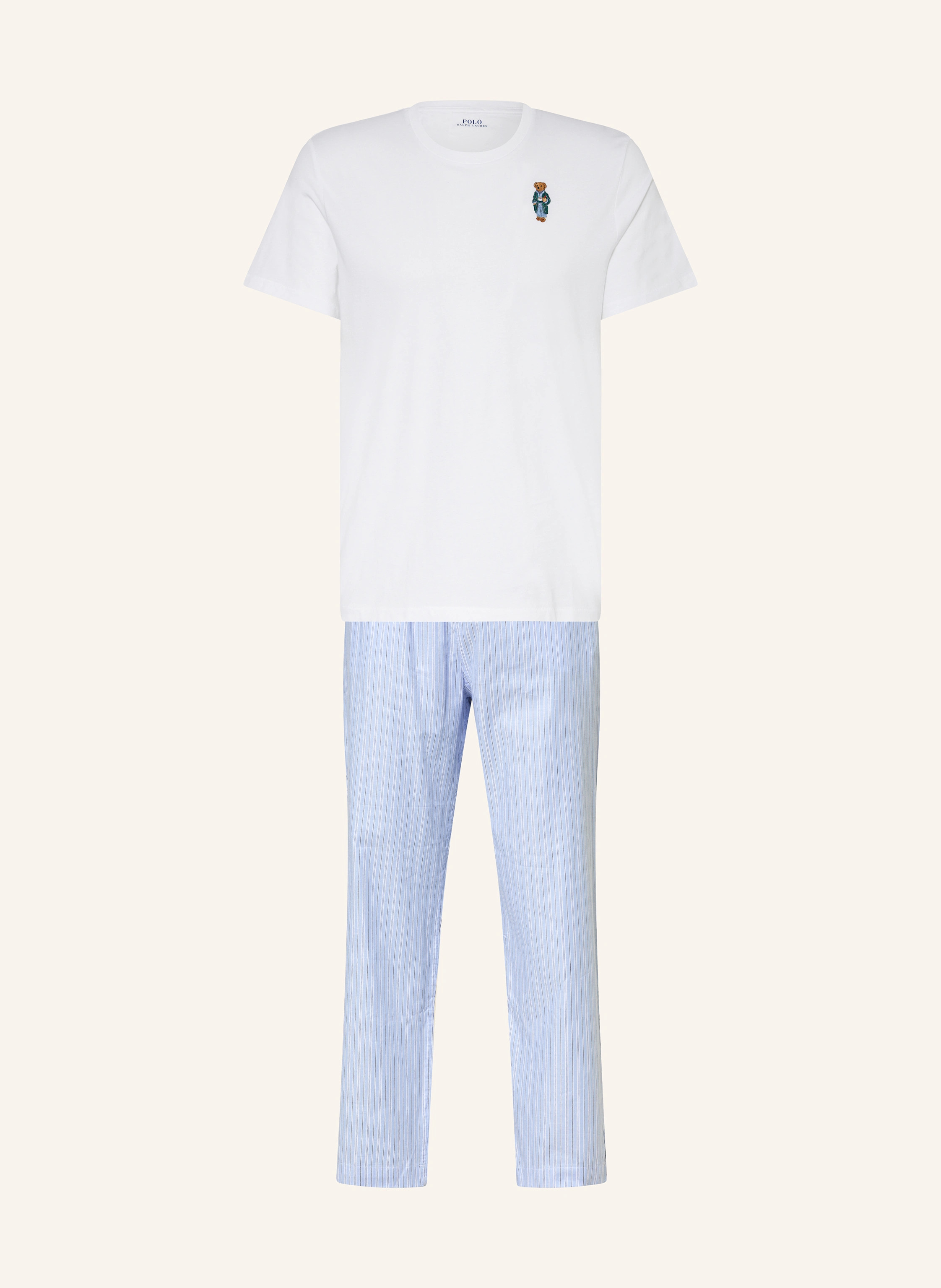 POLO RALPH LAUREN Schlafanzug in hellblau / weiss / dunkelblau | Breuninger (DACH)