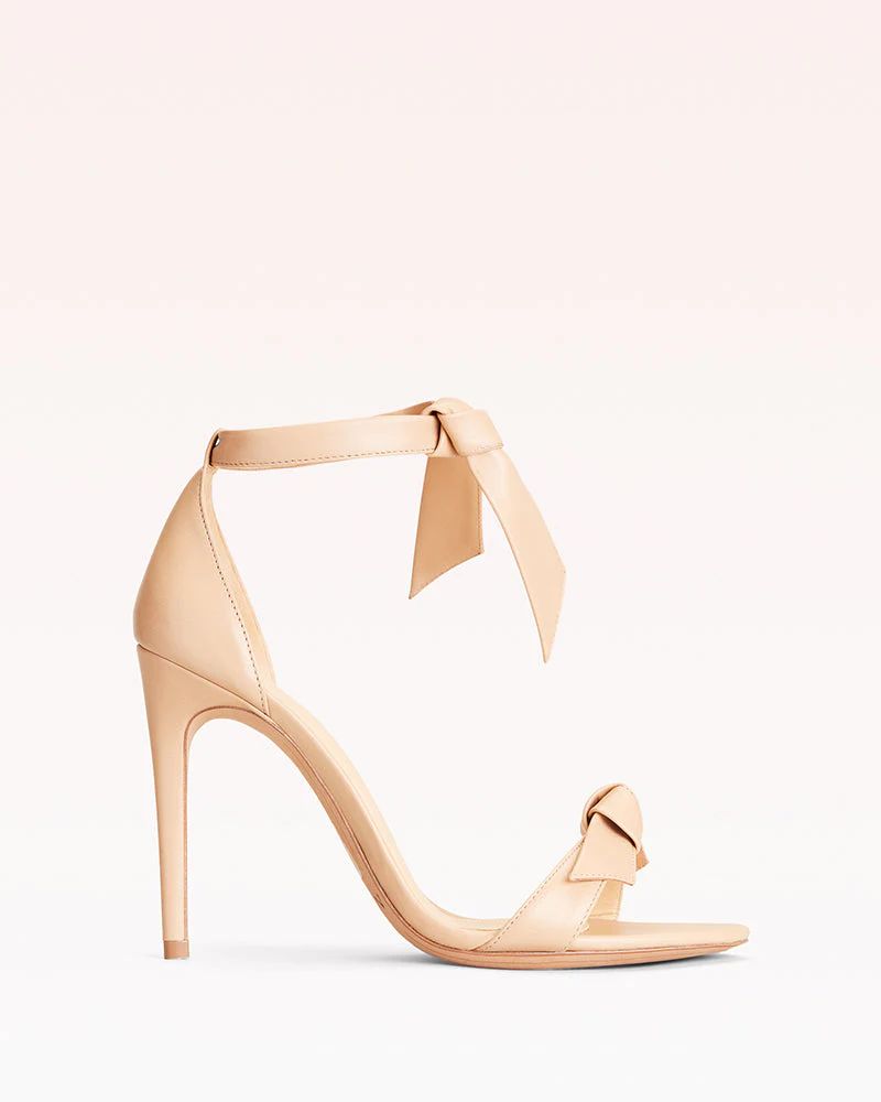 Clarita 100 Bow Tie High Heel Sandal in Leather | Alexandre Birman | Alexandre Birman