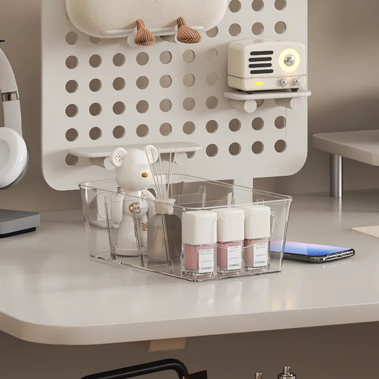 LLMRR 4pcs Fridge Organizer, Clear Storage Bins, Plastic Storage Baskets with Removable Dividers,... | Walmart (US)