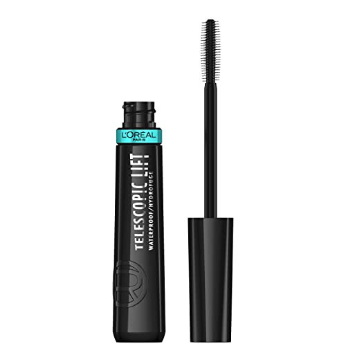 L'Oreal Paris Telescopic Lift Mascara, Lengthening and Volumizing Eye Makeup, Lash Lift with Up to 36HR Wear, Waterproof, Black, 0.33 Fl Oz | Amazon (US)