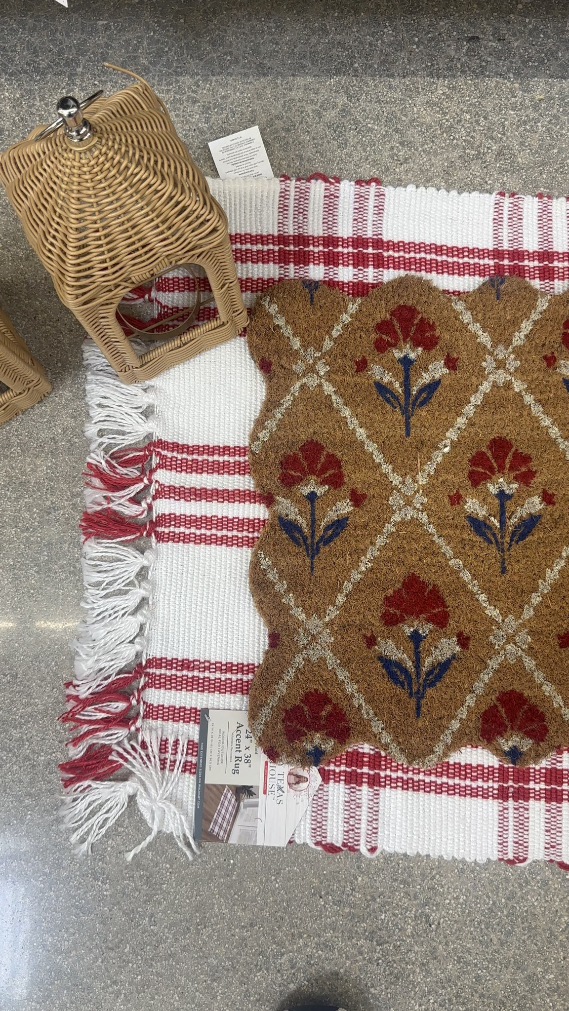 Walmafy My Texas House front porch rug and decor layered rug, woven lanterns and hydrangeas 

Walmart 
Home decor
Patio 
My Texas house 
Patriotic 
4th of July
Memorial Day 
Red white and blue 
Rug
Front door rug 


#LTKHome #LTKMothersDay #LTKSaleAlert