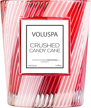 Voluspa Crushed Candy Cane Candle | Classic Boxed Candle | 6.5 Ounces | 40 Hour Burn Time | All N... | Amazon (US)